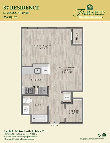 Floor plan S7 North FR Studio