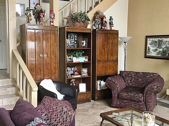 Stairs to upstairs bedroom