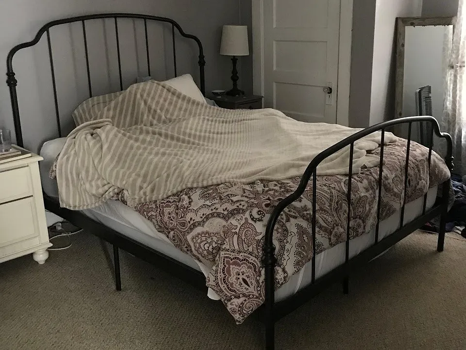 Two bedrooms similar size both with ample closet space.