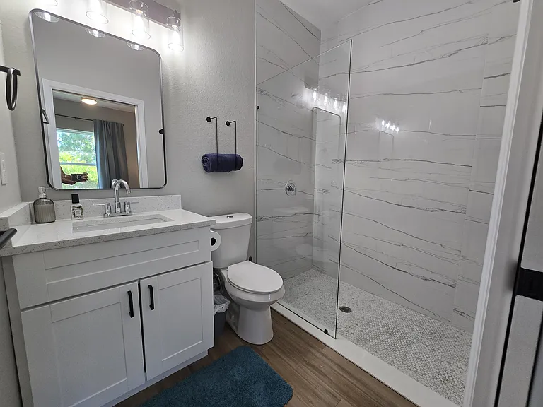 In-suite primary bathroom
