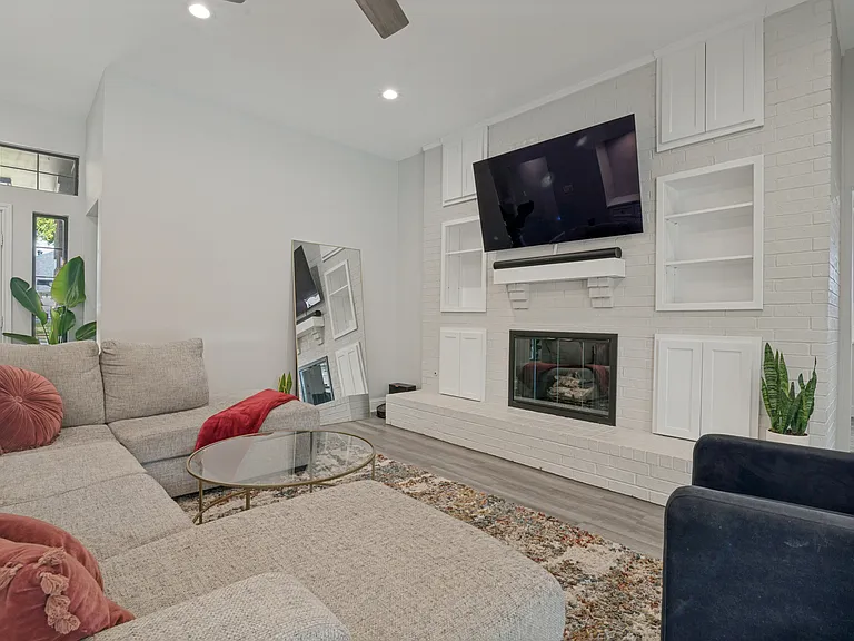 Fireplace and built ins