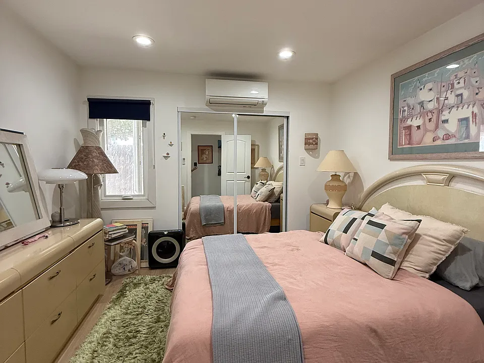 Bedroom and closet.