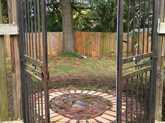 Gate to backyard