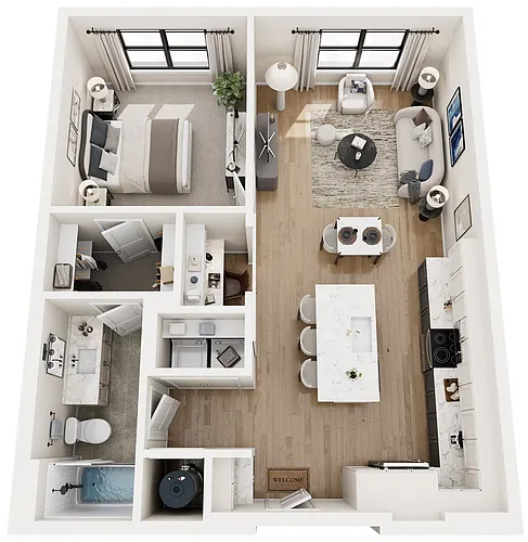 Floor plan 1B