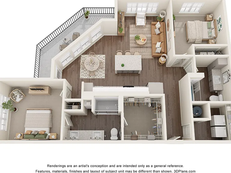 The Mayfair | 2 Bed + 2 Bath Apartment | 1,268 SF The Mayfair | 2 Bed + 2 Bath Apartment | 1,268 SF