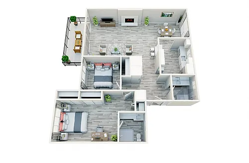 Floor plan B3-VR - 2x2