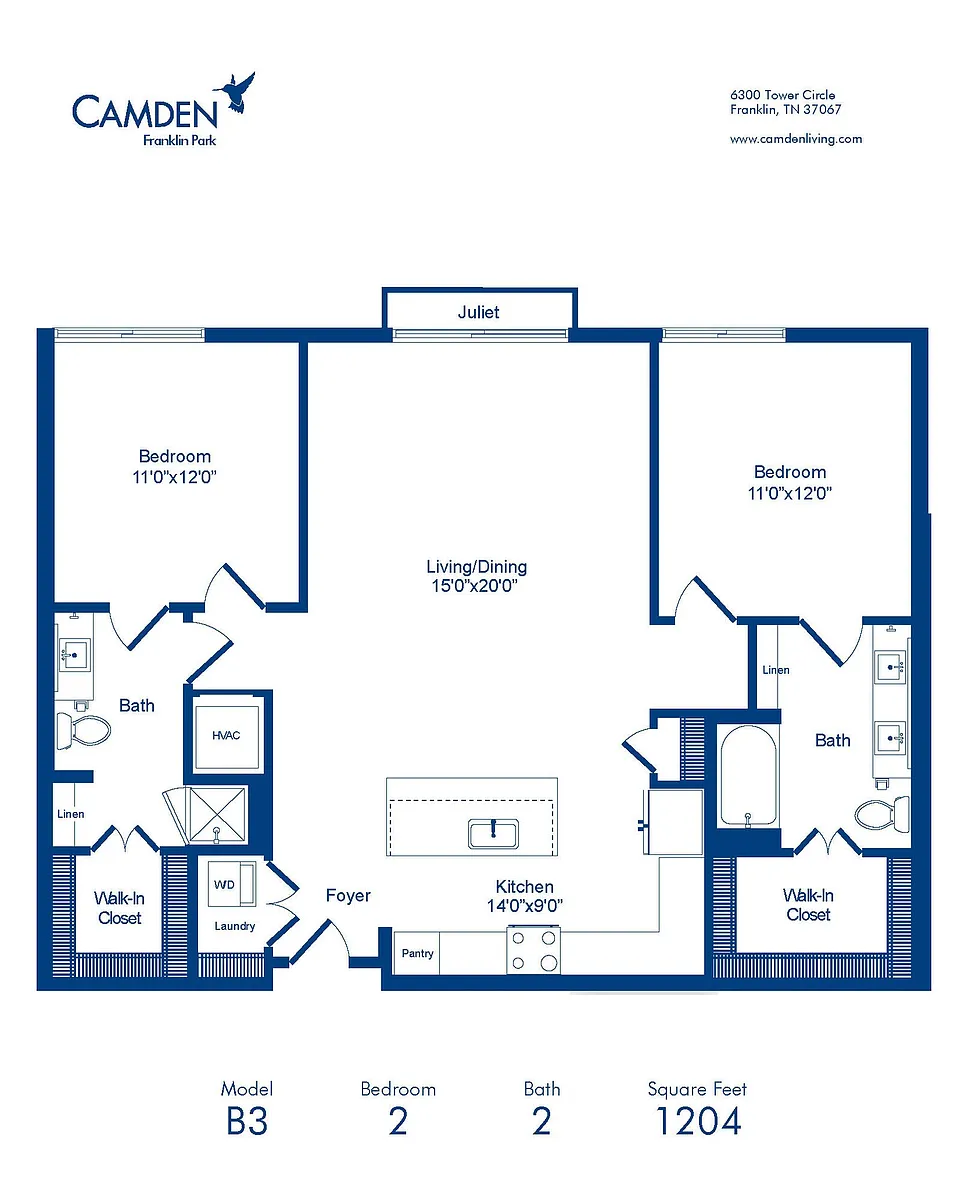 Floor plan B3