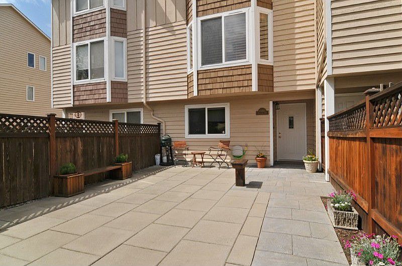 Private gated entry and a very large patio area perfect for barbecues.
