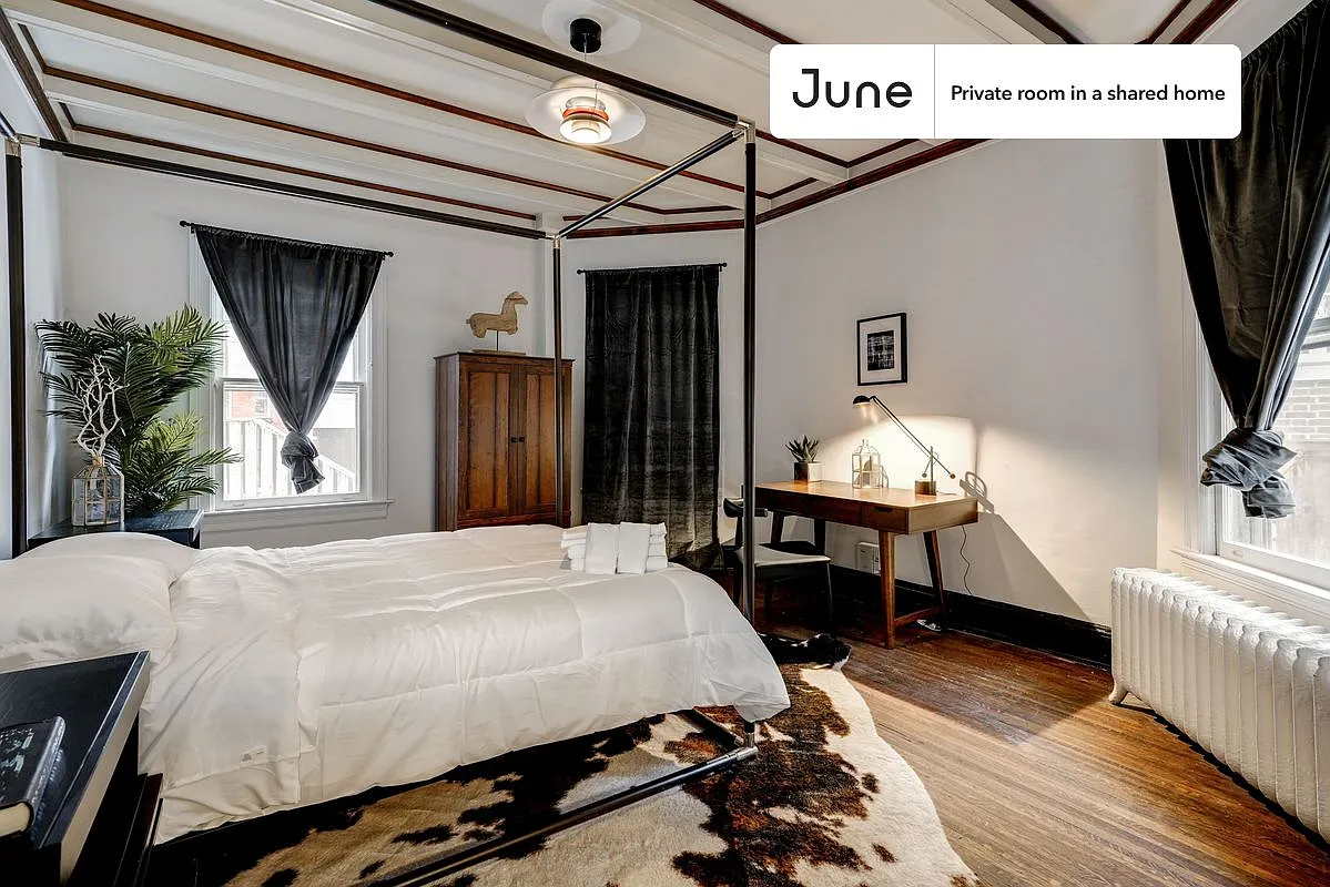 Queen bedroom in 7 bed/3.5 bath home in Woodley Park #115 1A — Photo 2