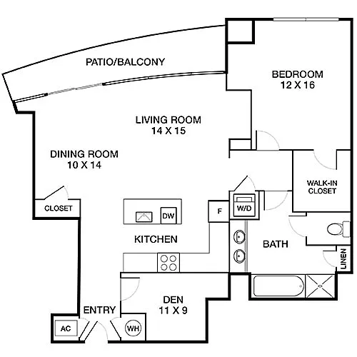 Floor plan Genova with Den