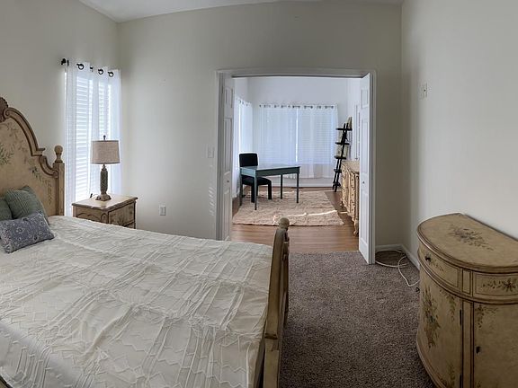 Master bedroom with connected office