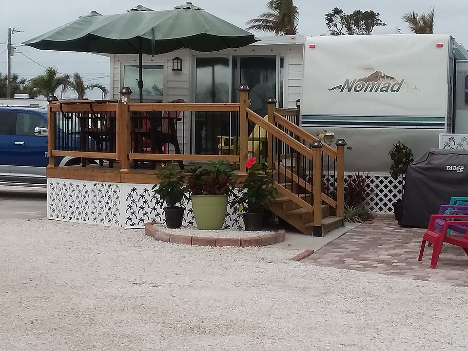 House front deck with patio