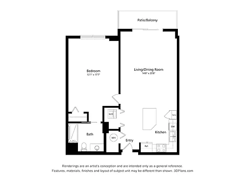 Floor plan A3 - ADA