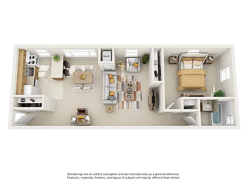 Floor plan One Bedroom