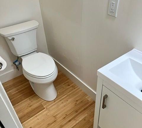 Toilet in separate bathroom