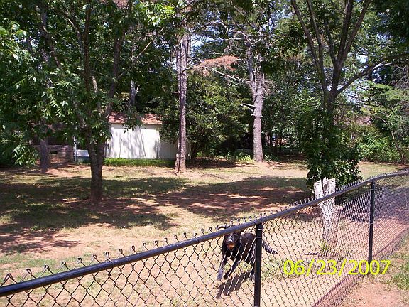 Beautiful Back Yard with mature trees