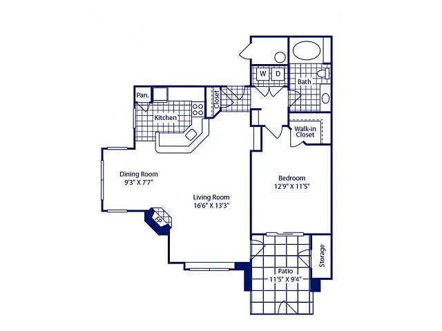 Floor plan 1BR