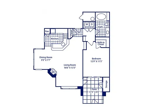 Floor plan 1BR