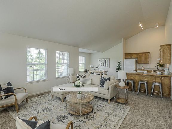 Willow open concept living & kitchen area.