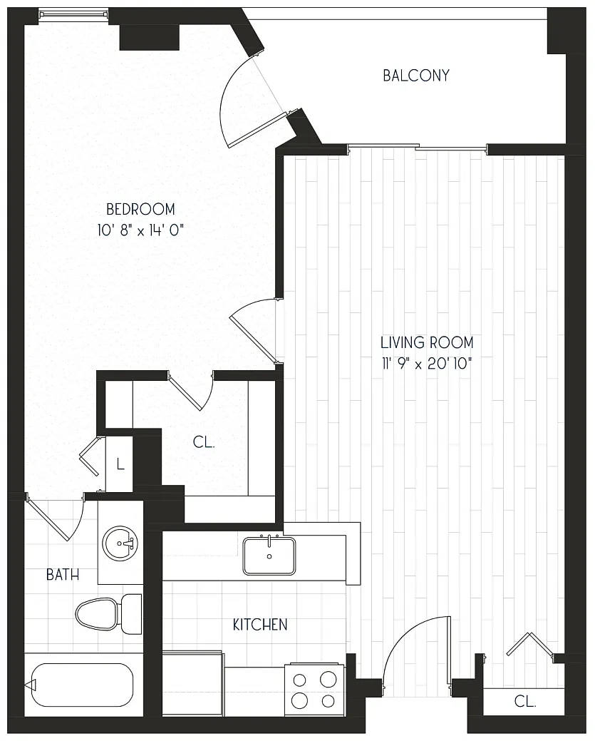 Floor plan 1x1 A3 - Partial