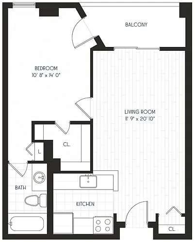 Floor plan 1x1 A3 - Partial