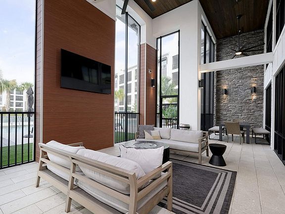 Step into the modern elegance of The Edison Daytona Apartments. With spacious lounges, natural light, and sleek design, this community offers a perfect blend of comfort and style. Explore your new home today!
