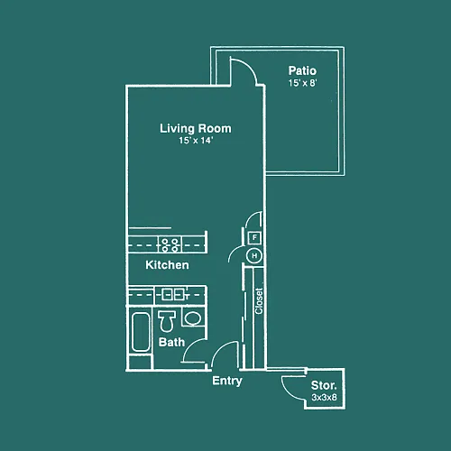 Floor plan Studio