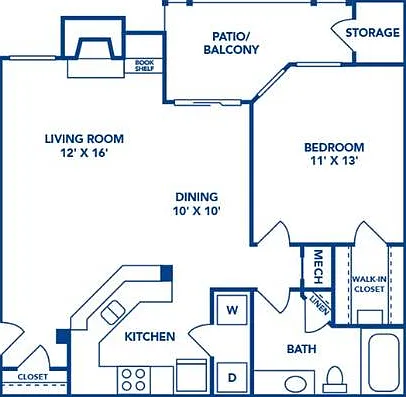 1 Bedroom | 1 Bath | 805 SF 1 Bedroom | 1 Bath | 805 SF
