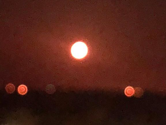 Moon shot from balcony 