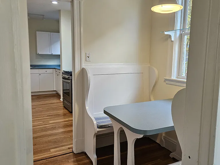 Breakfast nook from dining room