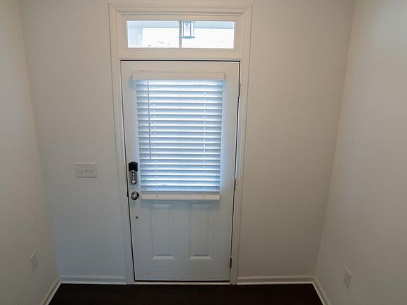 View of front door from inside the house