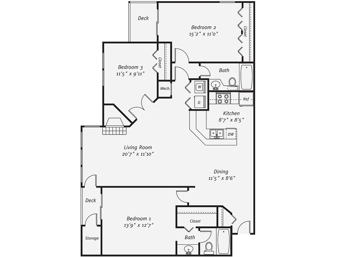 Floor plan C1-1413