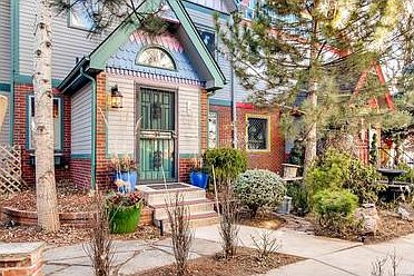 Eye catching exterior with brick flanking the front door