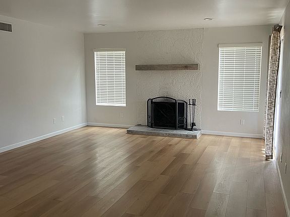 Living area with access to backyard