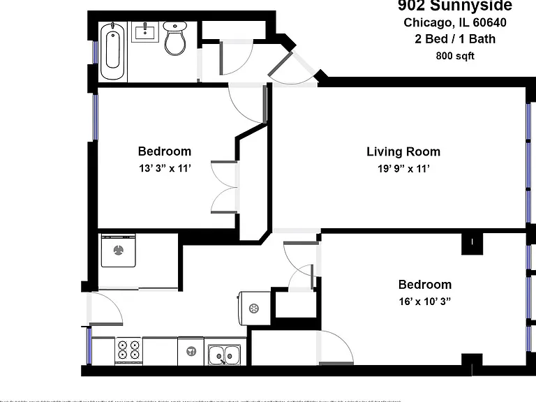 Uptown - 2 Bed / 1 Bath - In-Unit Laundry — Photo 15