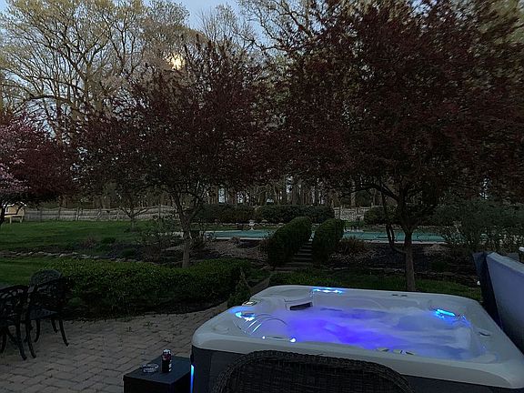 Hot tub at night