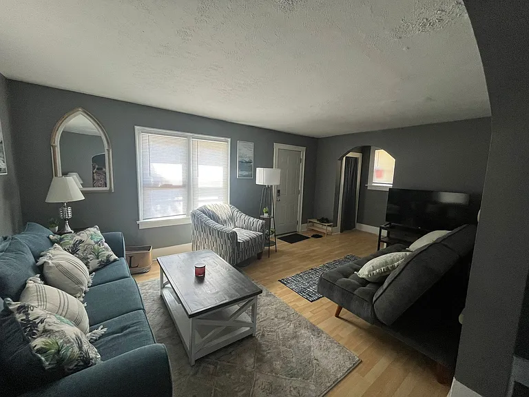 Sunny Living Room for relaxing and entertaining.