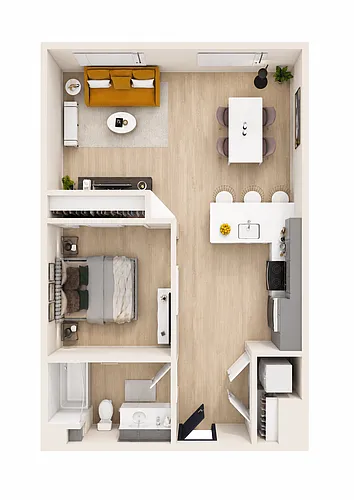 Floor plan Urban One - Studio