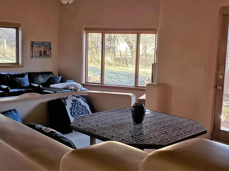 Dining area among windows galore!