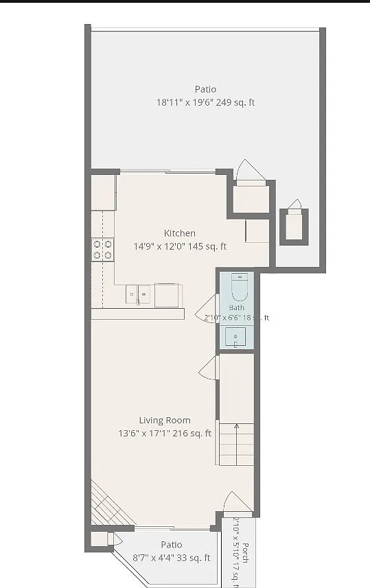2 bed, 2.5 bath, 825 sqft, $2,750 — Photo 3