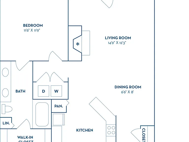 1 Bedroom | 1 Bath | 807 SF 1 Bedroom | 1 Bath | 807 SF