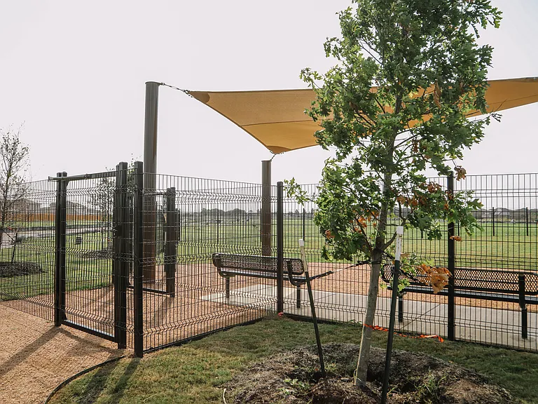 Community dog park.