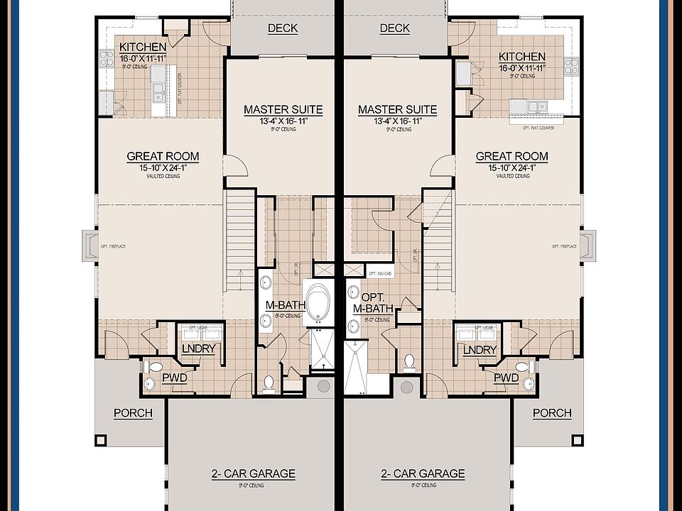 The Elden. 2421 SF.Open Greatroom. Master on the Main