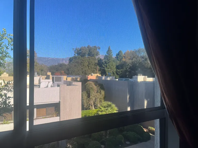The view from the master bedroom.