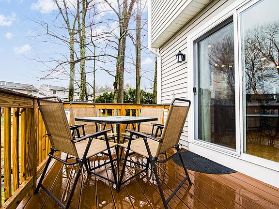 New back deck overlooking recreation area's