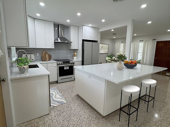 Kitchen, virtually staged.