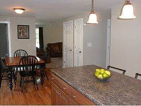 Kitchen Opens to Living Area