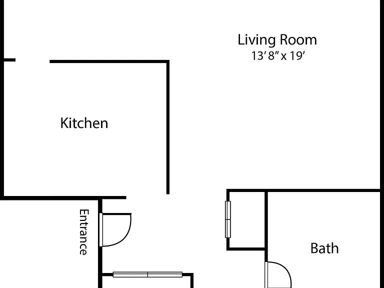 1 Bed / 1 bath floorplan with spacious living room 1 Bed / 1 bath floorplan with spacious living room