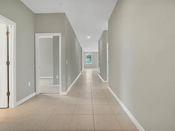 Main hallway - This picture is with the original paint. The hallway now has a terracotta stripe