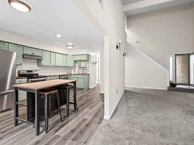 Kitchen and living room space